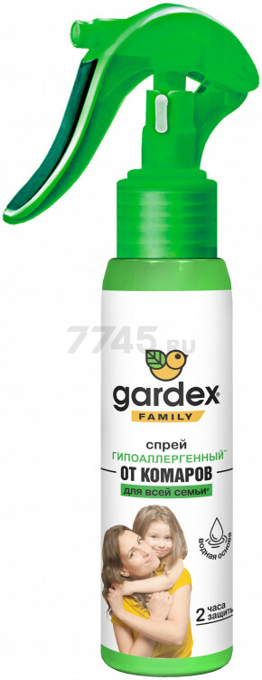 Средство репеллентное от комаров GARDEX Family спрей 100 мл (61668)